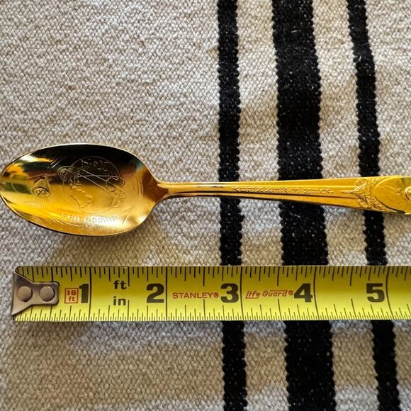 VINTAGE '89 John F. Kennedy FRIENDSHIP SOUVENIR SPOON Rogers 6" - Picture 7 of 7